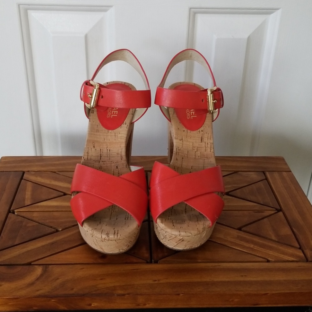 Michael Kors cork platform sandals